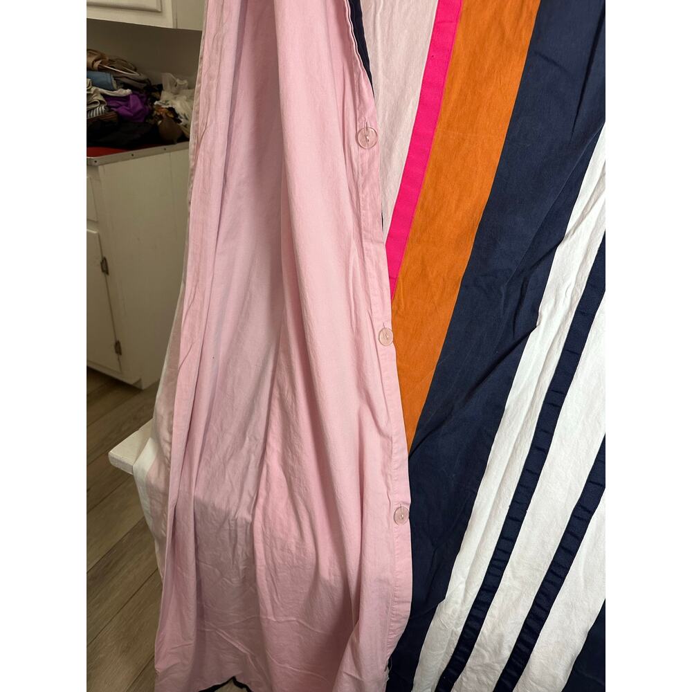 Kate Spade "Candy Shop Stripe" Full/Queen Duvet Cover Pink blue white - Picture 6 of 9